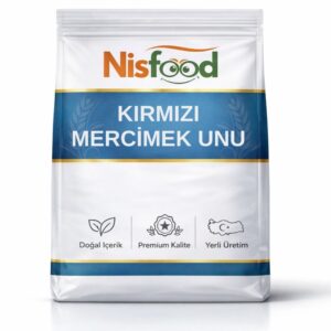 nisfood glutensiz kırmızı mercimek unu